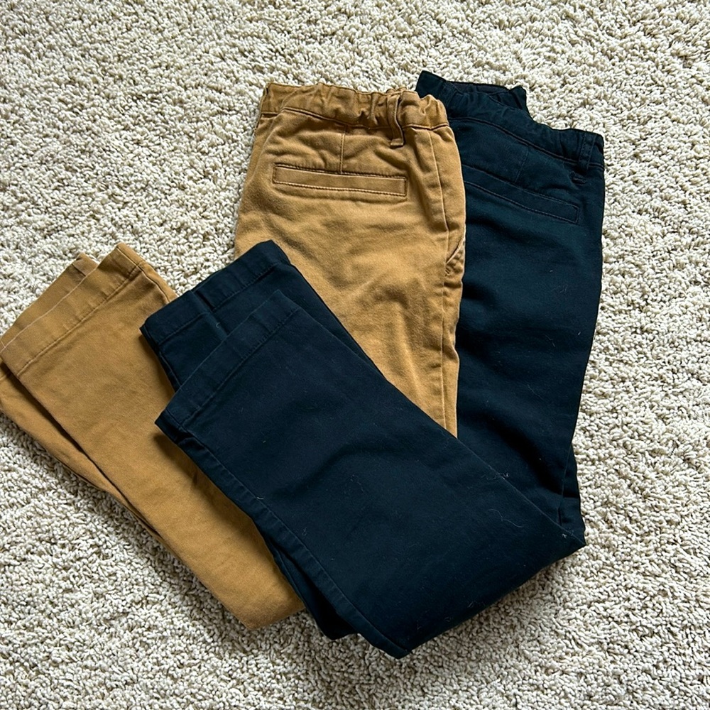 Old navy boys size 8 karate flex pants, black and khaki